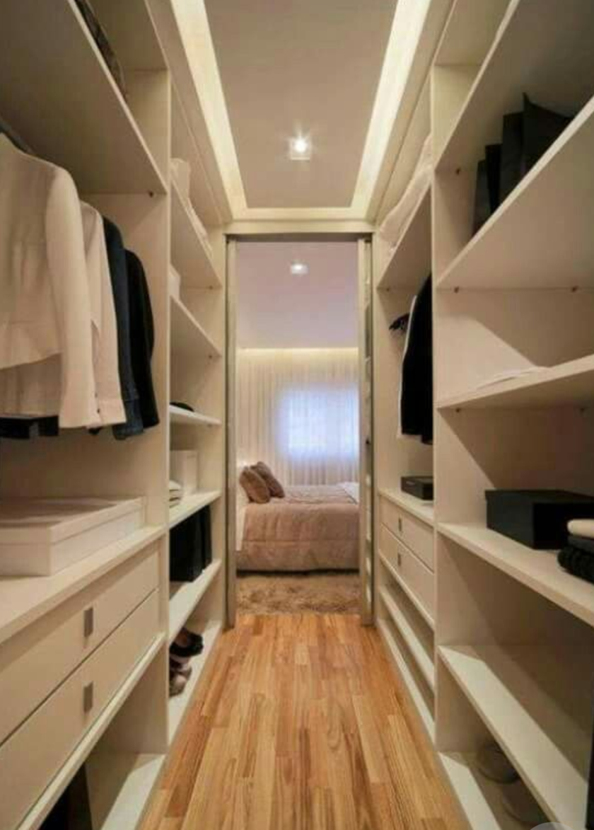 П-образная гардеробная комната в спальню Ставрополь