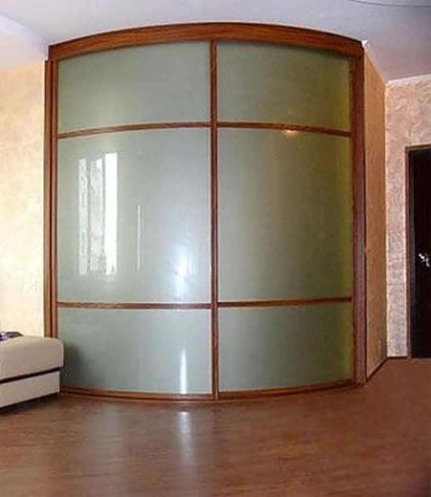 Встроенный шкаф купе радиусный в классическом стиле Ставрополь
