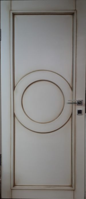 Межкомнатная дверь в профиле массив (эмаль с патиной) Ставрополь